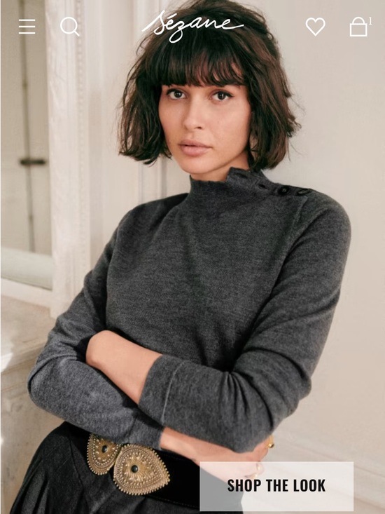 Sezane Accessories - Sezane Tamara Belt - Black Velvet - 95